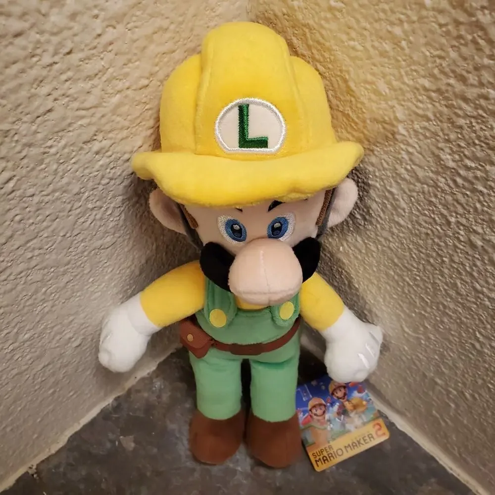 Plush - Builder Luigi 10-Inch (NEW) - Super Mario - Nintendo - Picture 4 of 8